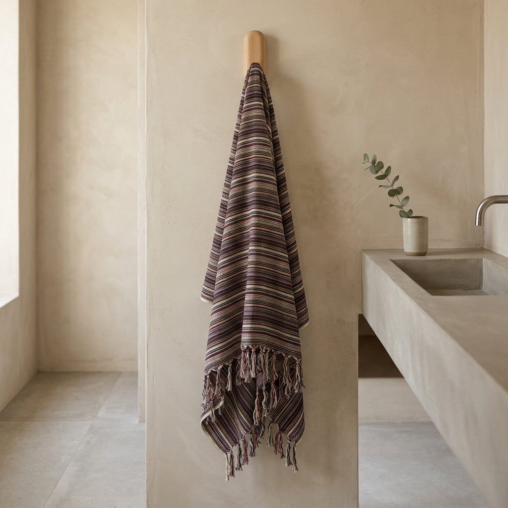 Casablanca Sustainable Turkish Towel / Blanket - Indigo