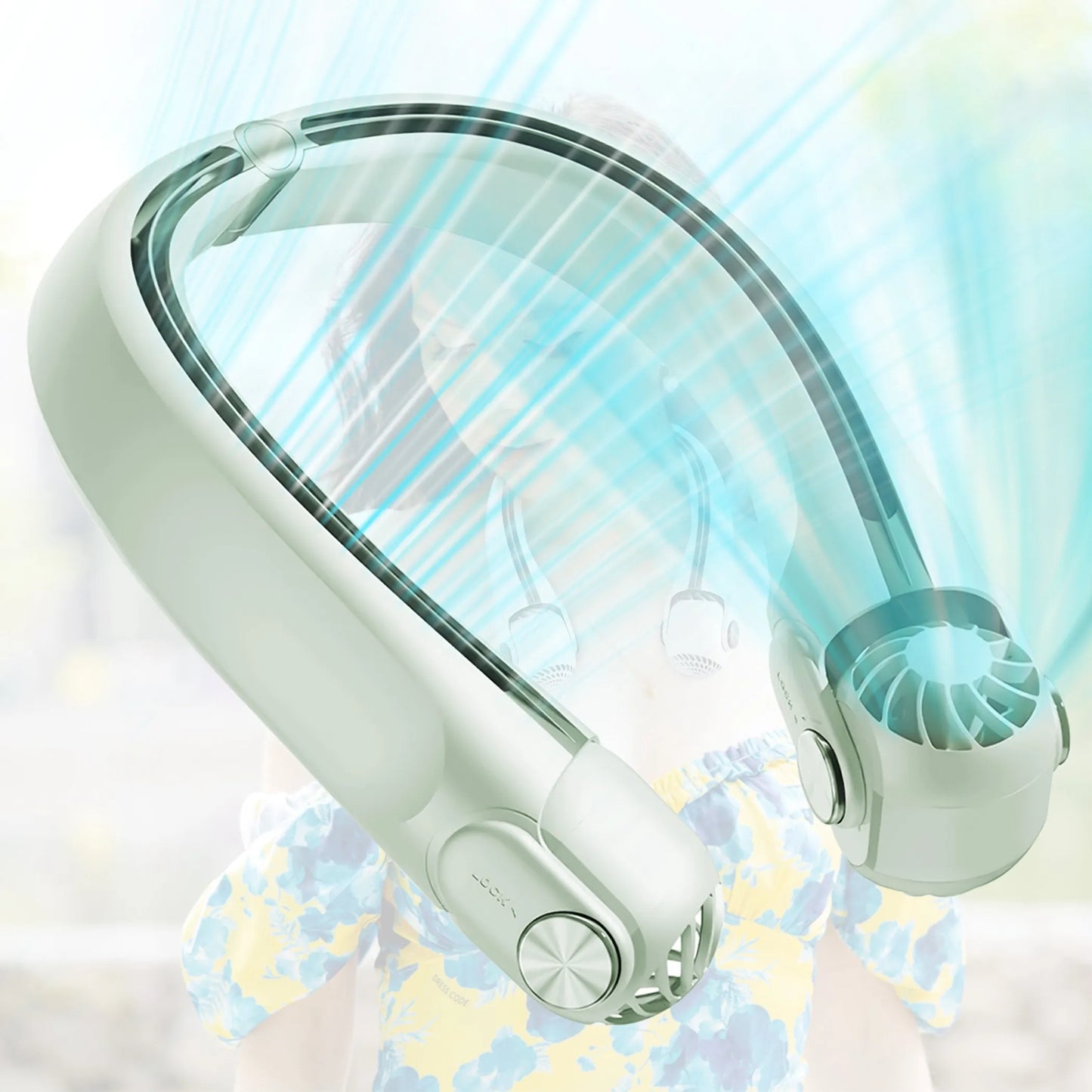 Hands-Free Portable Neck Fan — Bladeless Cooling Fan