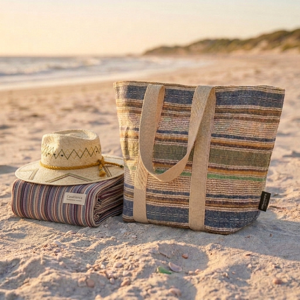 Jute Beach Bucket Tote