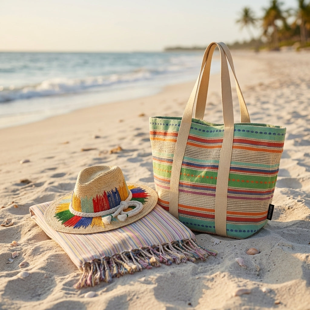 Jute Beach Bucket Tote