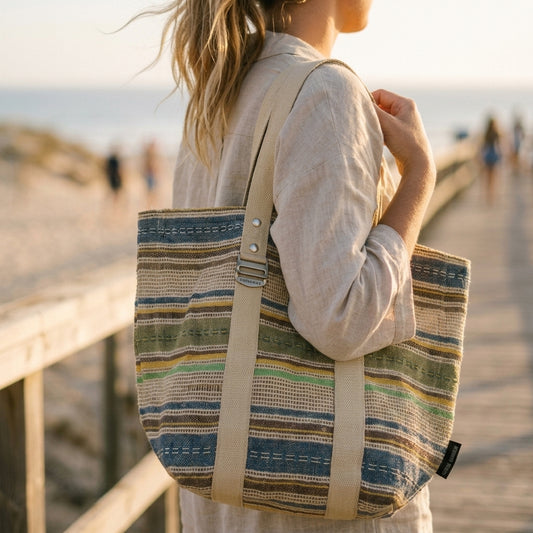 Jute Beach Bucket Tote